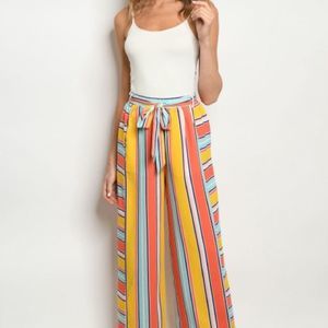 Tomato blush Stripped pants​​